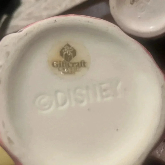 Vintage Mickey & Minni Mouse Ceramic Planter Set - Picture 6 of 11